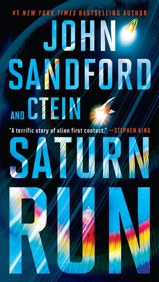 Saturn Run book cover by John Sandford, Ctein