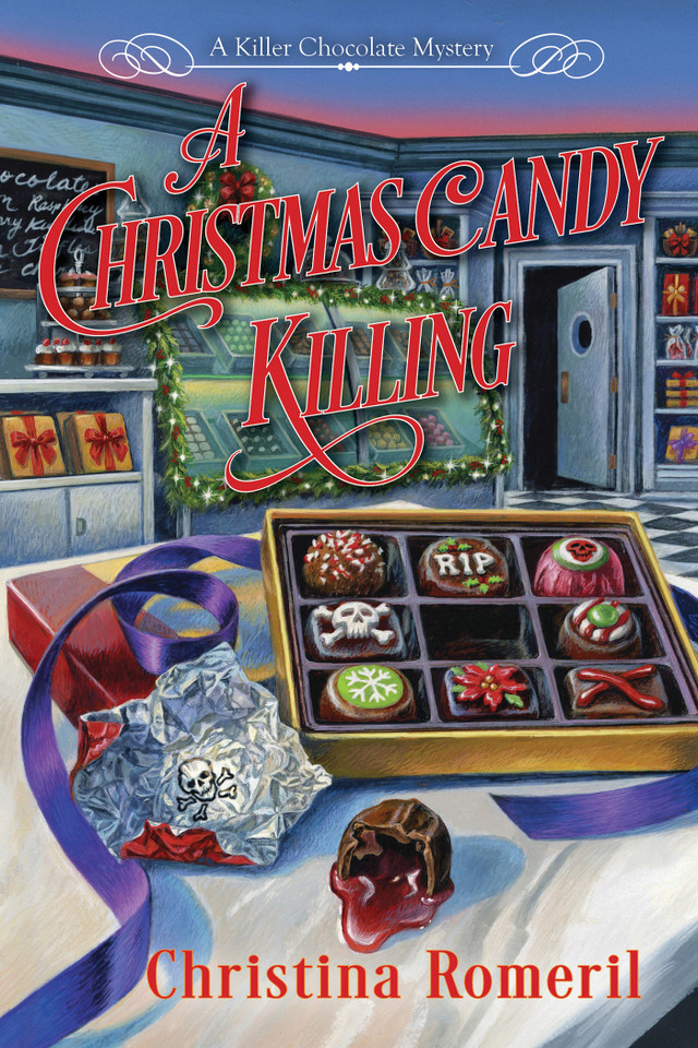 A Christmas Candy Killing (A Killer Chocolate Mystery) book cover by Christina Romeril