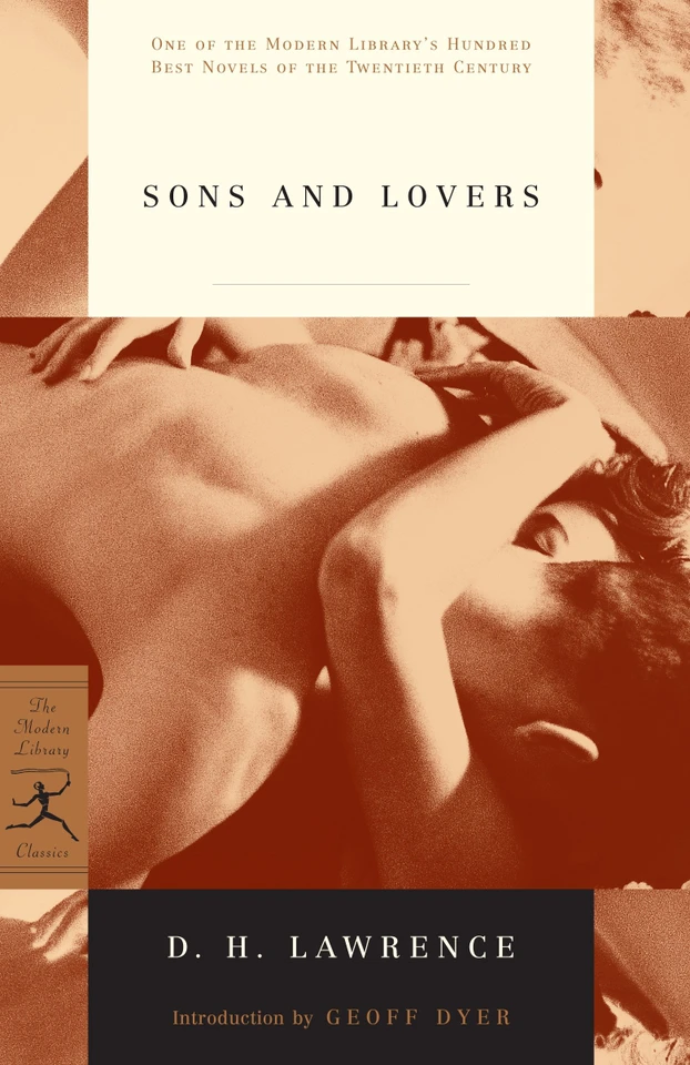 Sons and Lovers (Modern Library 100 Best Novels) book cover by D.H. Lawrence