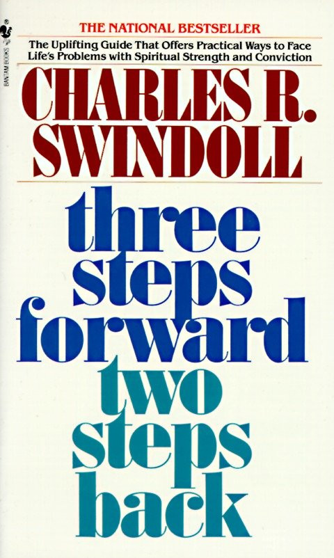 Three Steps Forward, Two Steps Back: Persevering Through Pressure book cover by Charles Swindoll
