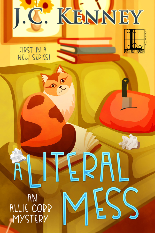 A Literal Mess (An Allie Cobb Mystery) book cover by J.C. Kenney