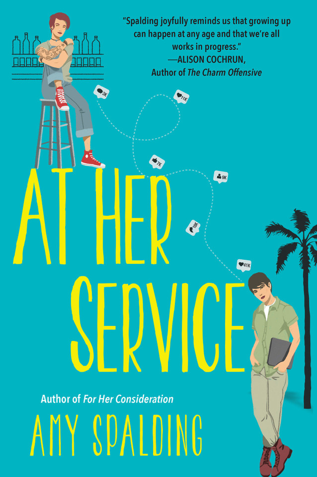 At Her Service (Out in Hollywood) book cover by Amy Spalding