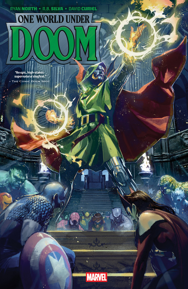 One World Under Doom (ONE WORLD UNDER DOOM) book cover by Ryan North