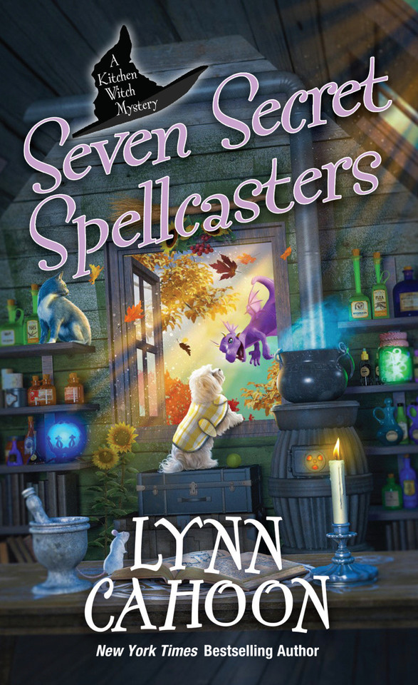Seven Secret Spellcasters (Kitchen Witch Mysteries) book cover by Lynn Cahoon