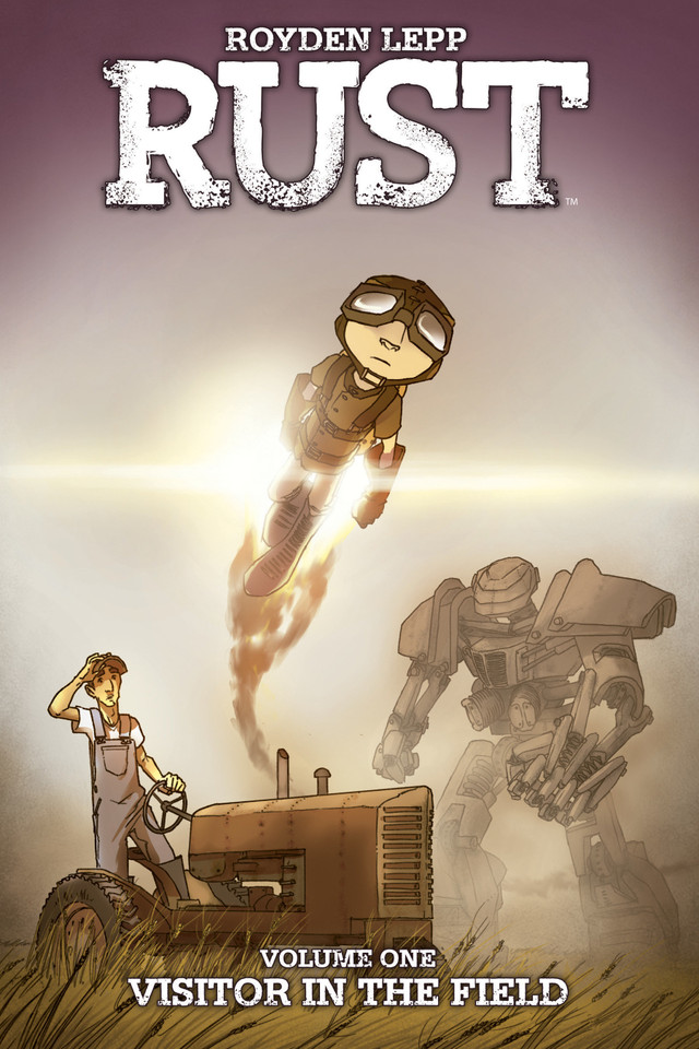 Rust Vol. 1: Visitor in the Field (Rust) book cover by Royden Lepp
