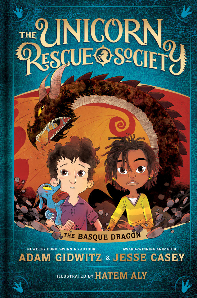 The Basque Dragon (The Unicorn Rescue Society) book cover by Adam Gidwitz, Jesse Casey