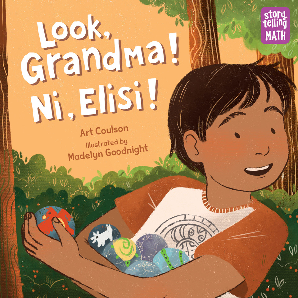 Look, Grandma! Ni, Elisi! (Storytelling Math) book cover by Art Coulson