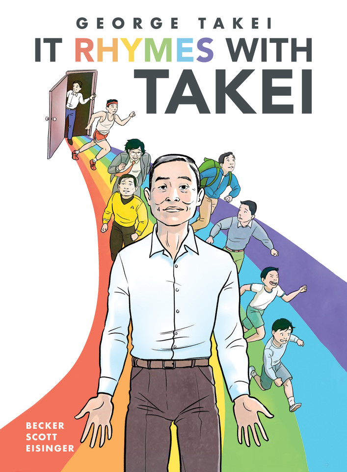 It Rhymes With Takei book cover by George Takei, Steven Scott, Justin Eisinger