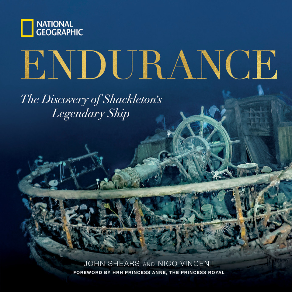 Endurance: The Discovery of Shackleton's Legendary Ship book cover by John Shears, Nico Vincent