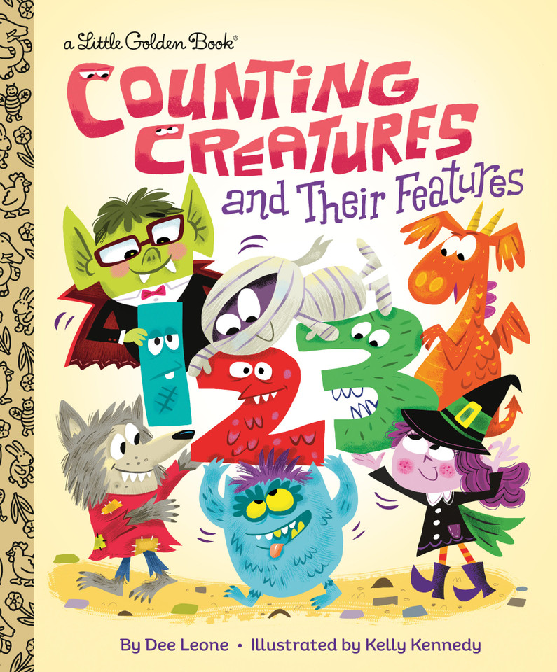 Counting Creatures and Their Features (Little Golden Book) book cover by Dee Leone