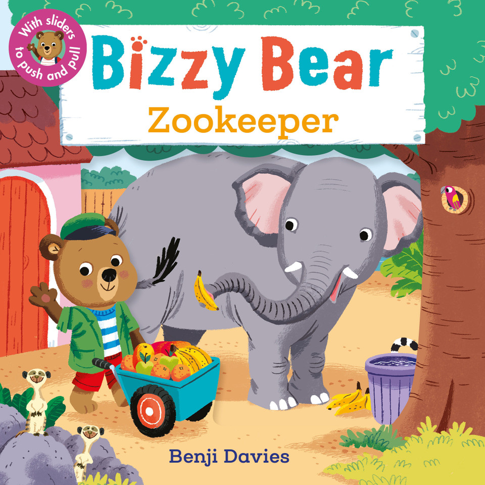 Bizzy Bear: Zookeeper: (Interactive Zoo Animal Board Book for Toddlers - With Sturdy Tabs and Slides to Push and Pull) (Bizzy Bear) book cover by 