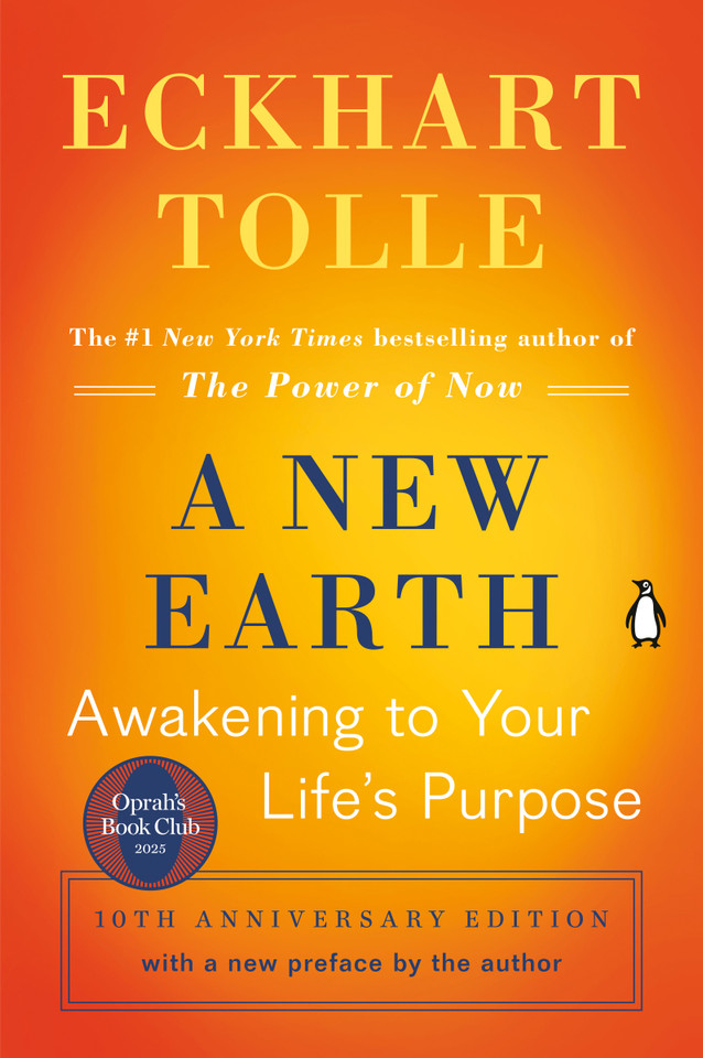A New Earth: Oprah's Book Club: Awakening to Your Life's Purpose book cover by Eckhart Tolle