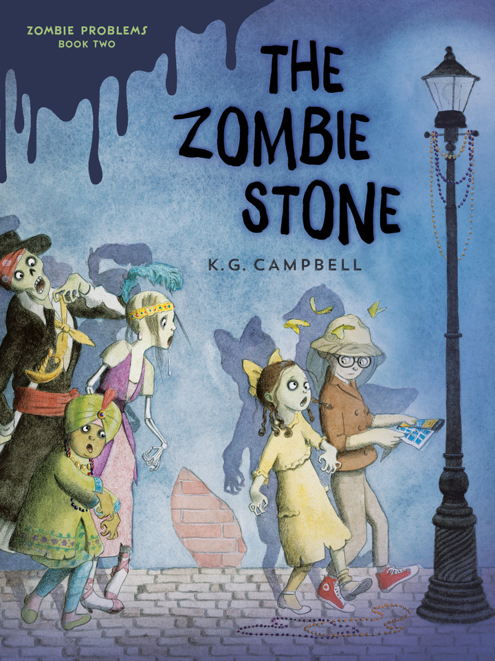 The Zombie Stone (Zombie Problems) book cover by K. G. Campbell
