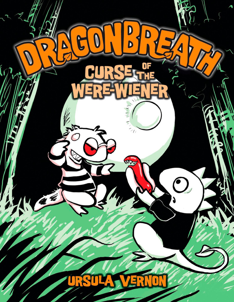 Dragonbreath #3: Curse of the Were-wiener (Dragonbreath) book cover by Ursula Vernon