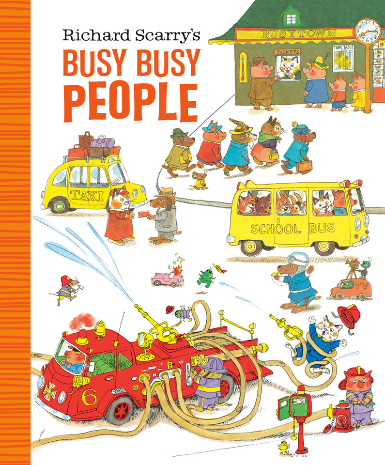 Richard Scarry's Busy Busy People (Richard Scarry's BUSY BUSY Board Books) book cover by Richard Scarry
