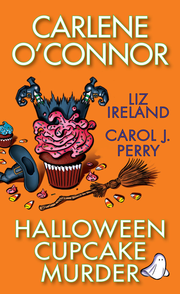 Halloween Cupcake Murder book cover by Carlene O'Connor, Liz Ireland, Carol J. Perry