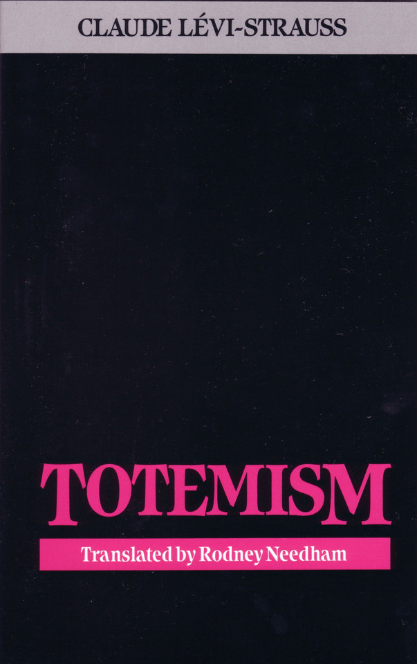 Totemism book cover by Claude Levi-Strauss