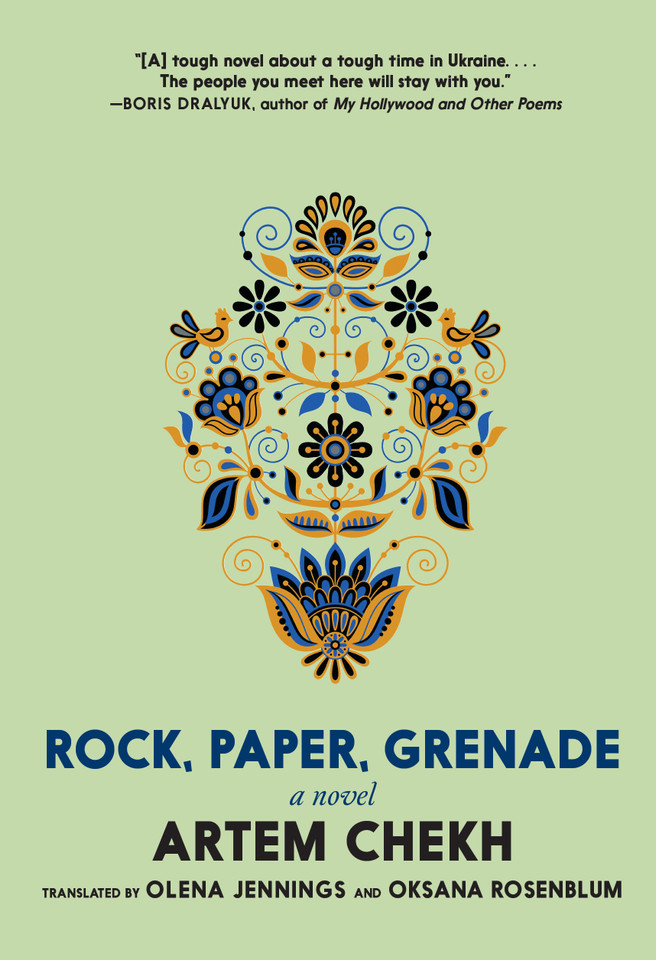 Rock, Paper, Grenade: A Novel book cover by Artem Chekh
