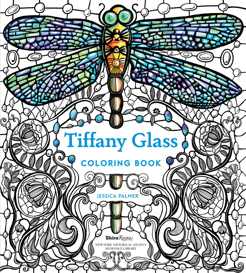 Tiffany Glass Coloring Book book cover by Jessica Palmer