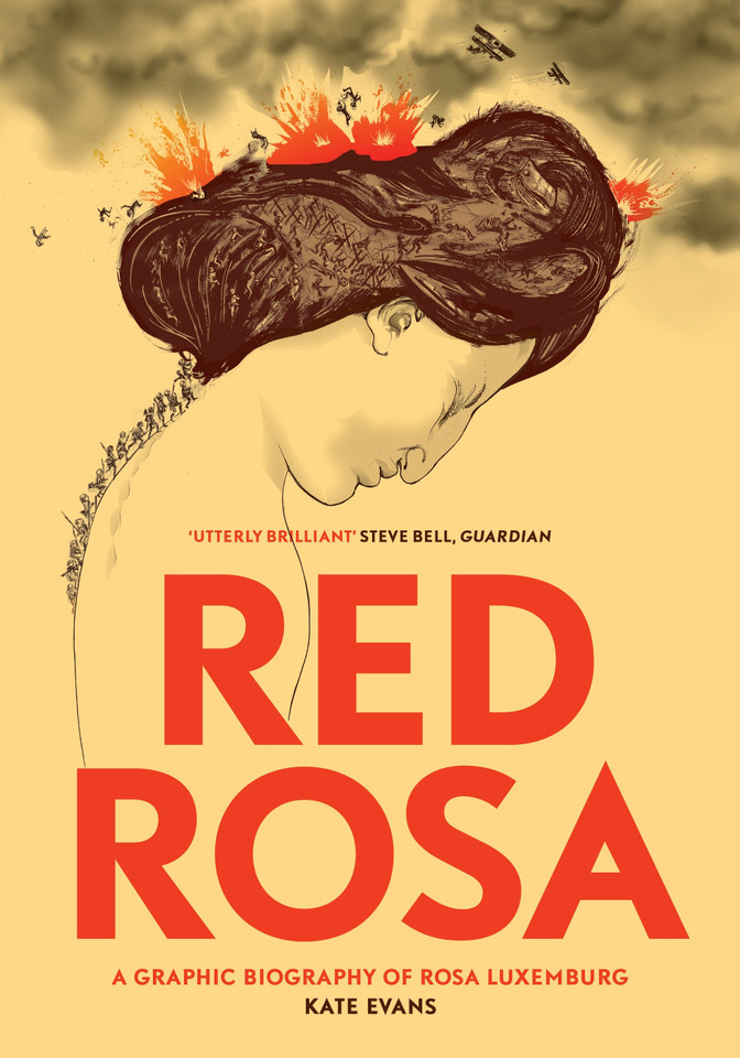 Red Rosa: A Graphic Biography of Rosa Luxemburg book cover by Kate Evans