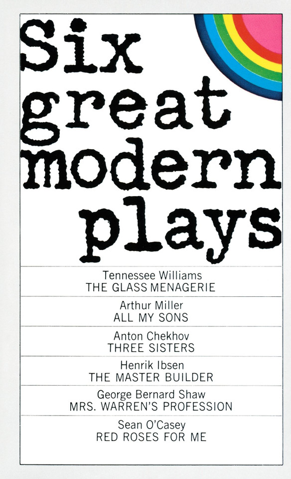 Six Great Modern Plays book cover by Anton Chekhov, Tennessee Williams, Arthur Miller, Henrik Ibsen, George Bernard Shaw