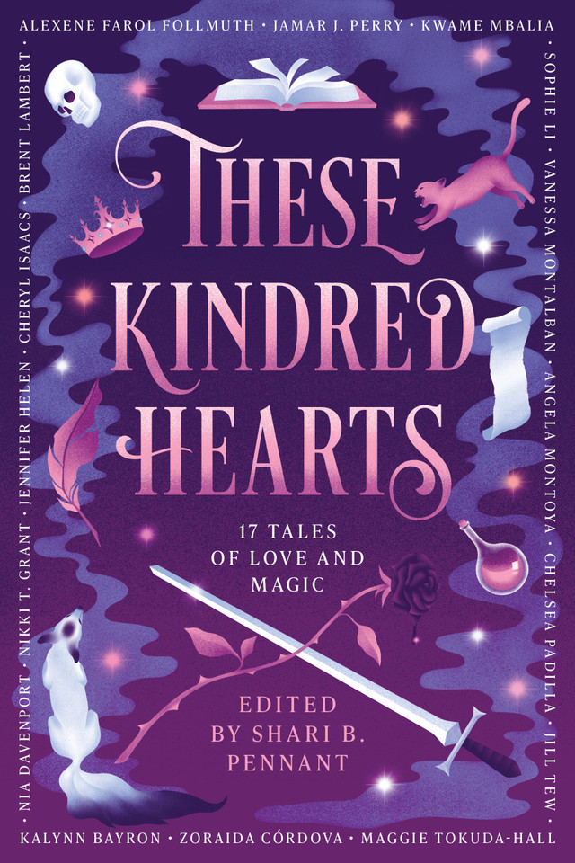 These Kindred Hearts: A YA Romantasy Anthology book cover by Shari B. Pennant