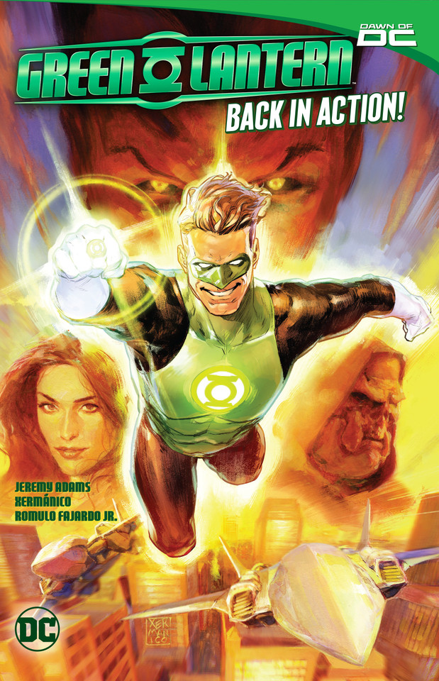 Green Lantern Vol. 1: Back in Action book cover by Jeremy Adams
