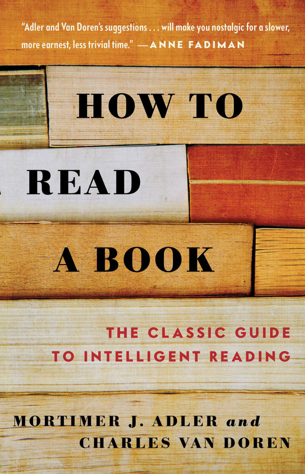 How to Read a Book book cover by Charles Van Doren, Mortimer J. Adler