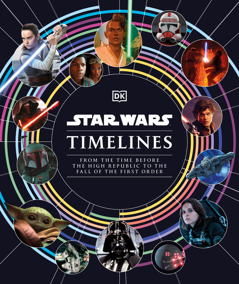 Star Wars Timelines book cover by Kristin Baver, Jason Fry, Cole Horton, Amy Richau, Clayton Sandell
