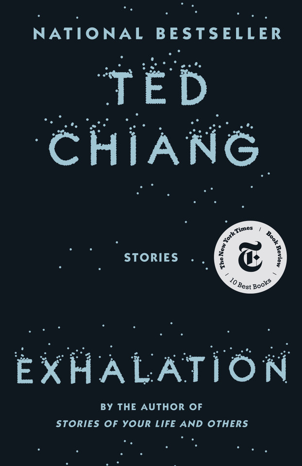 Exhalation book cover by Ted Chiang