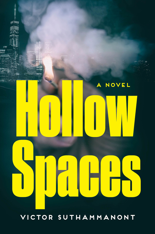 Hollow Spaces: A Novel book cover by Victor Suthammanont