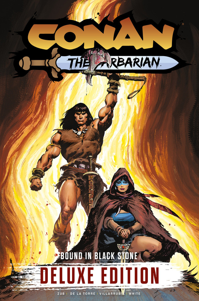 Conan the Barbarian Vol. 1: Bound In Black Stone Deluxe Edition (CONAN THE BARBARIAN) book cover by Jim Zub