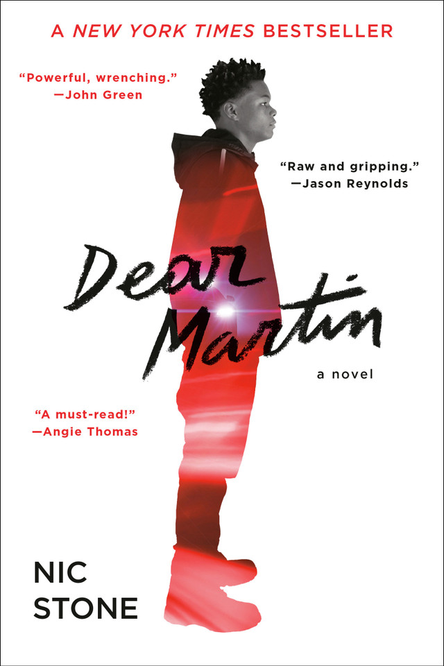 Dear Martin book cover by Nic Stone