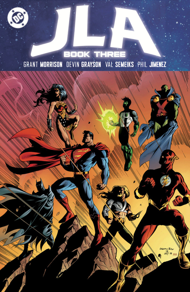 JLA Book Three book cover by Grant Morrison