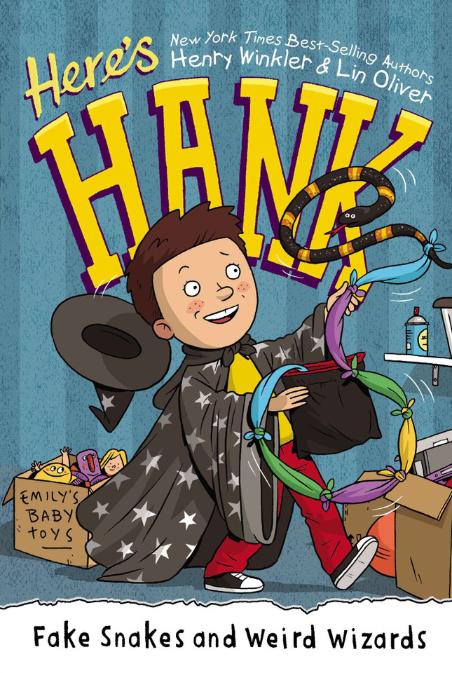Fake Snakes and Weird Wizards #4 (Here's Hank) book cover by Henry Winkler, Lin Oliver