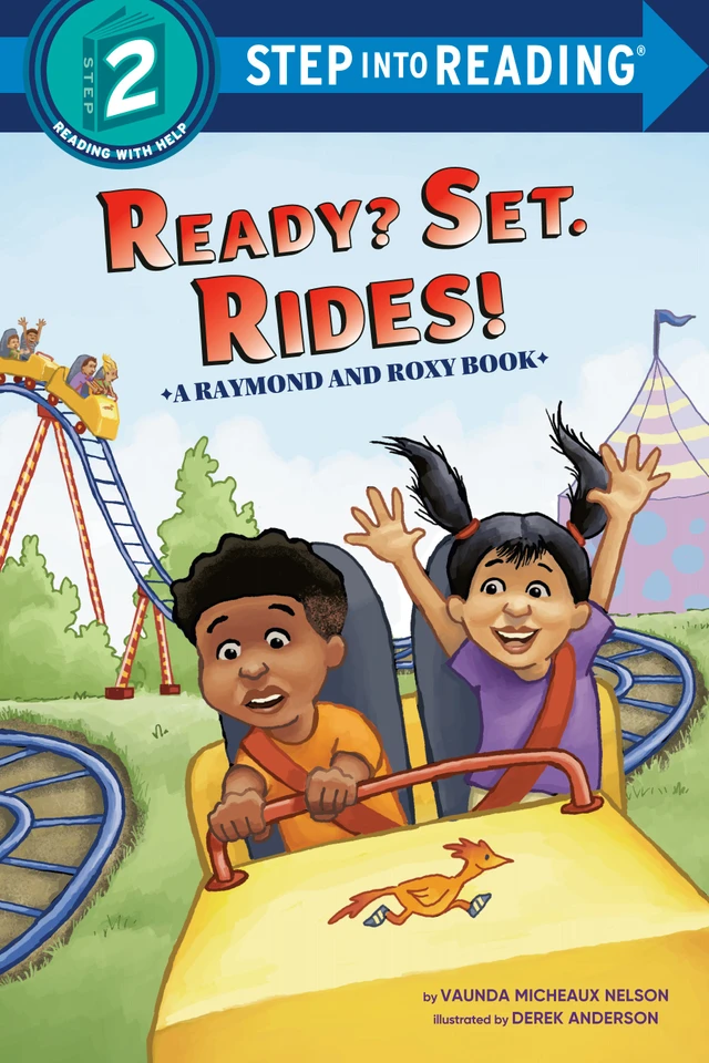 Ready? Set. Rides! (Raymond and Roxy) (Step into Reading, Step 2) book cover by Vaunda Micheaux Nelson