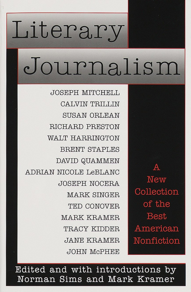 Literary Journalism: A New Collection of the Best American Nonfiction book cover by Norman Sims, Mark Kramer
