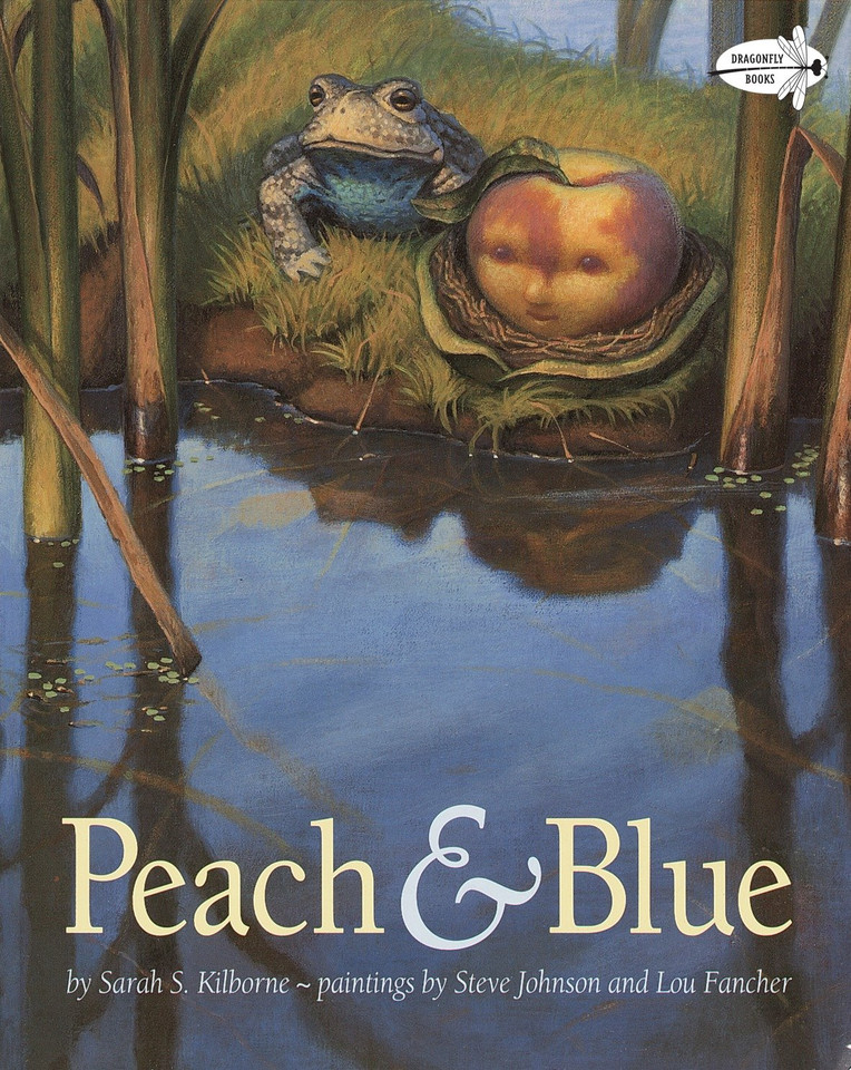 Peach and Blue book cover by Sarah S. Kilborne