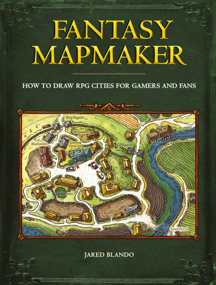 Fantasy Mapmaker: How to Draw RPG Cities for Gamers and Fans book cover by Jared Blando