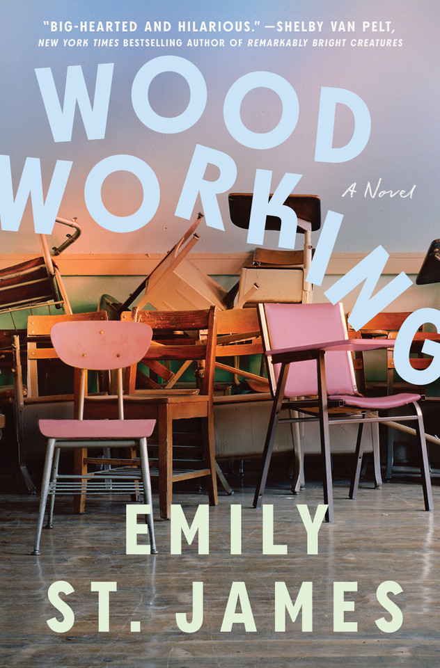 Woodworking book cover by Emily St. James