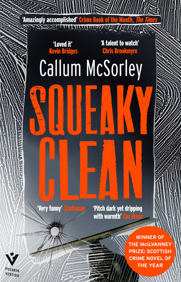 Squeaky Clean (Pushkin Vertigo) book cover by Callum McSorley