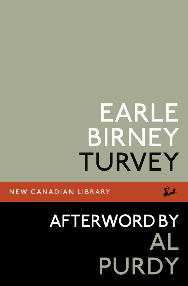 Turvey (New Canadian Library) book cover by Earle Birney
