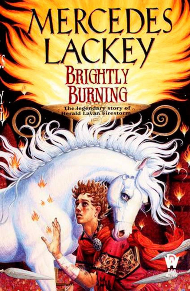 Brightly Burning (Valdemar) book cover by Mercedes Lackey