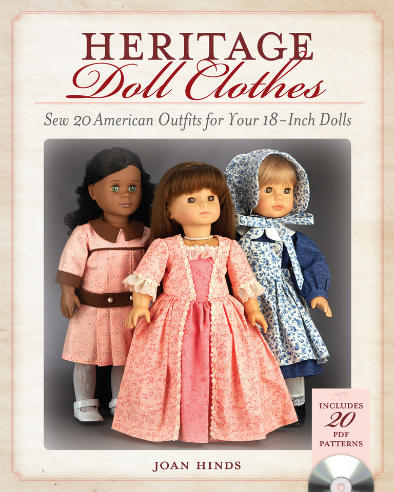 Heritage Doll Clothes: Sew 20 American Outfits for Your 18-Inch Dolls book cover by Joan Hinds