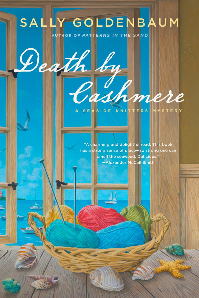 Death by Cashmere: A Seaside Knitters Mystery (Seaside Knitters Mystery) book cover by Sally Goldenbaum