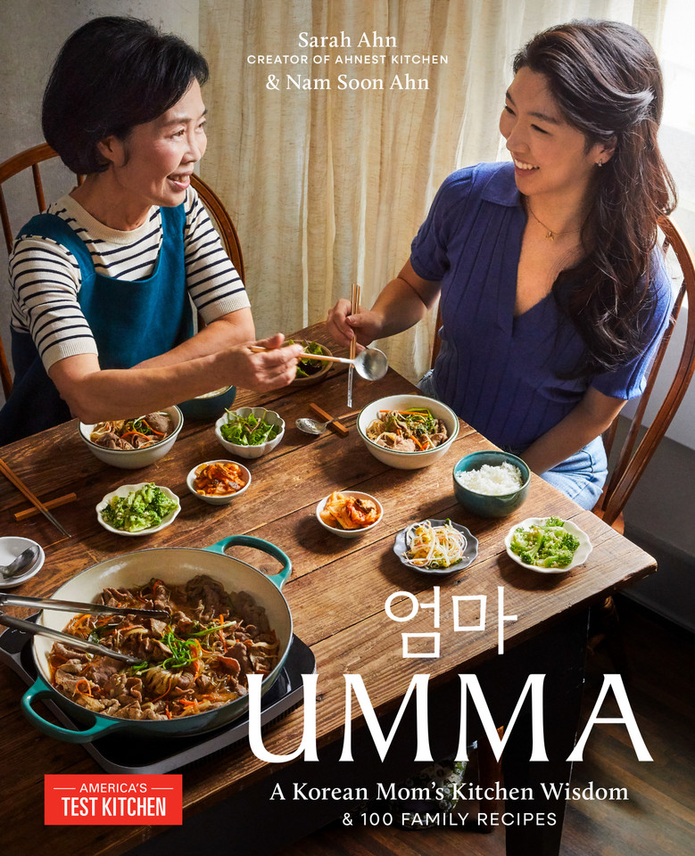 Umma: A Korean Mom's Kitchen Wisdom and 100 Family Recipes book cover by Sarah Ahn, Nam Soon Ahn