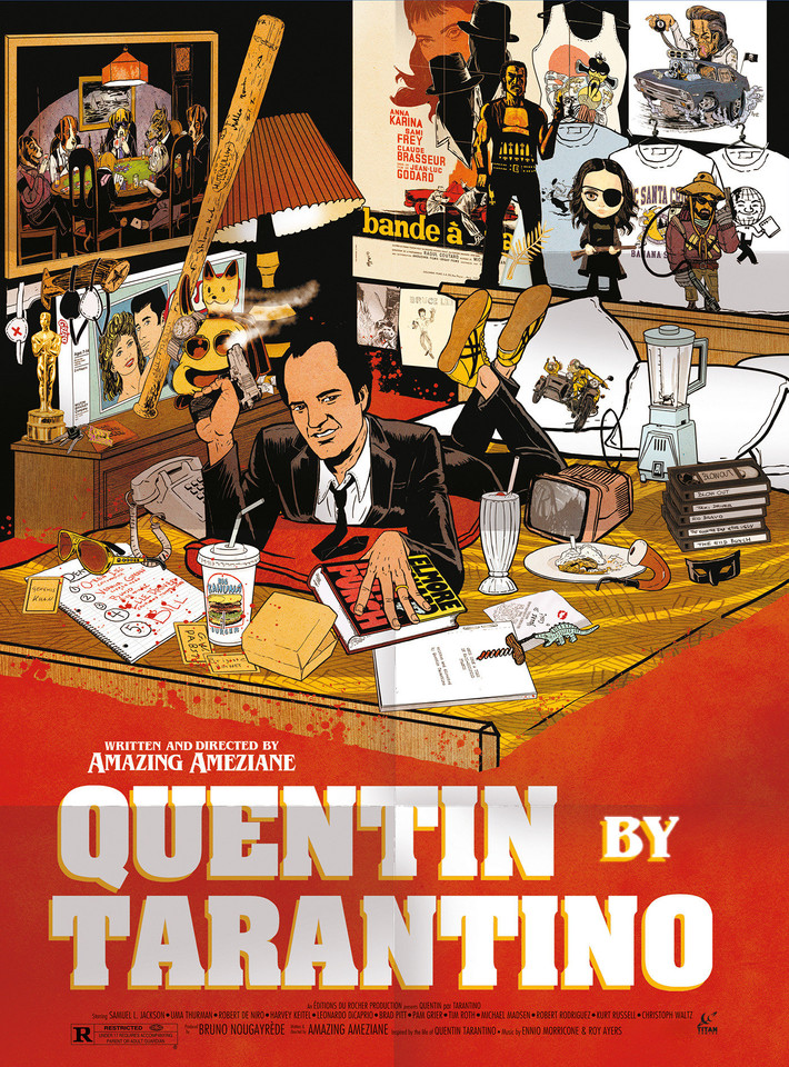 Quentin by Tarantino book cover by Amazing Améziane