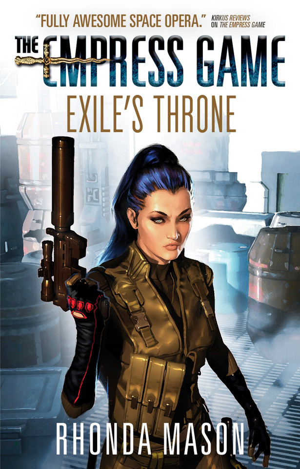 Exile's Throne: The Empress Game Trilogy 3 (Empress Game Trilogy) book cover by Rhonda Mason