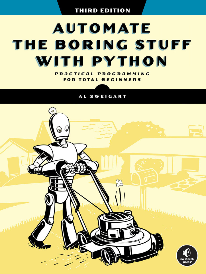 Automate the Boring Stuff with Python, 3rd Edition book cover by Al Sweigart