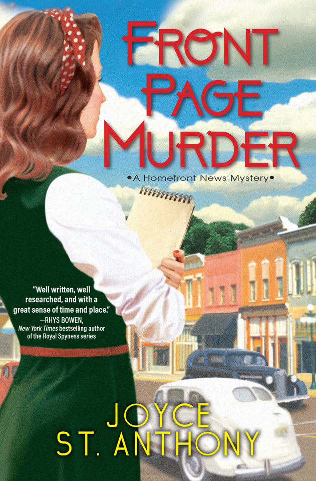Front Page Murder (A Homefront News Mystery) book cover by Joyce St. Anthony